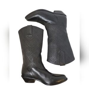 Dingo Leather Black Western boots Size 7.5